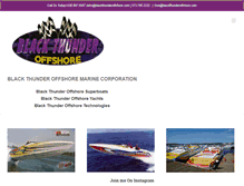 Tablet Screenshot of blackthunderoffshore.com